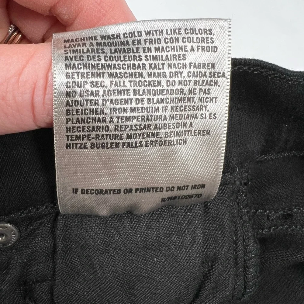 NWT Citizens of Humanity, Avedon Slick, Black Super Stretch Lo-Rise Skinny Sz 25 - Picture 11 of 13